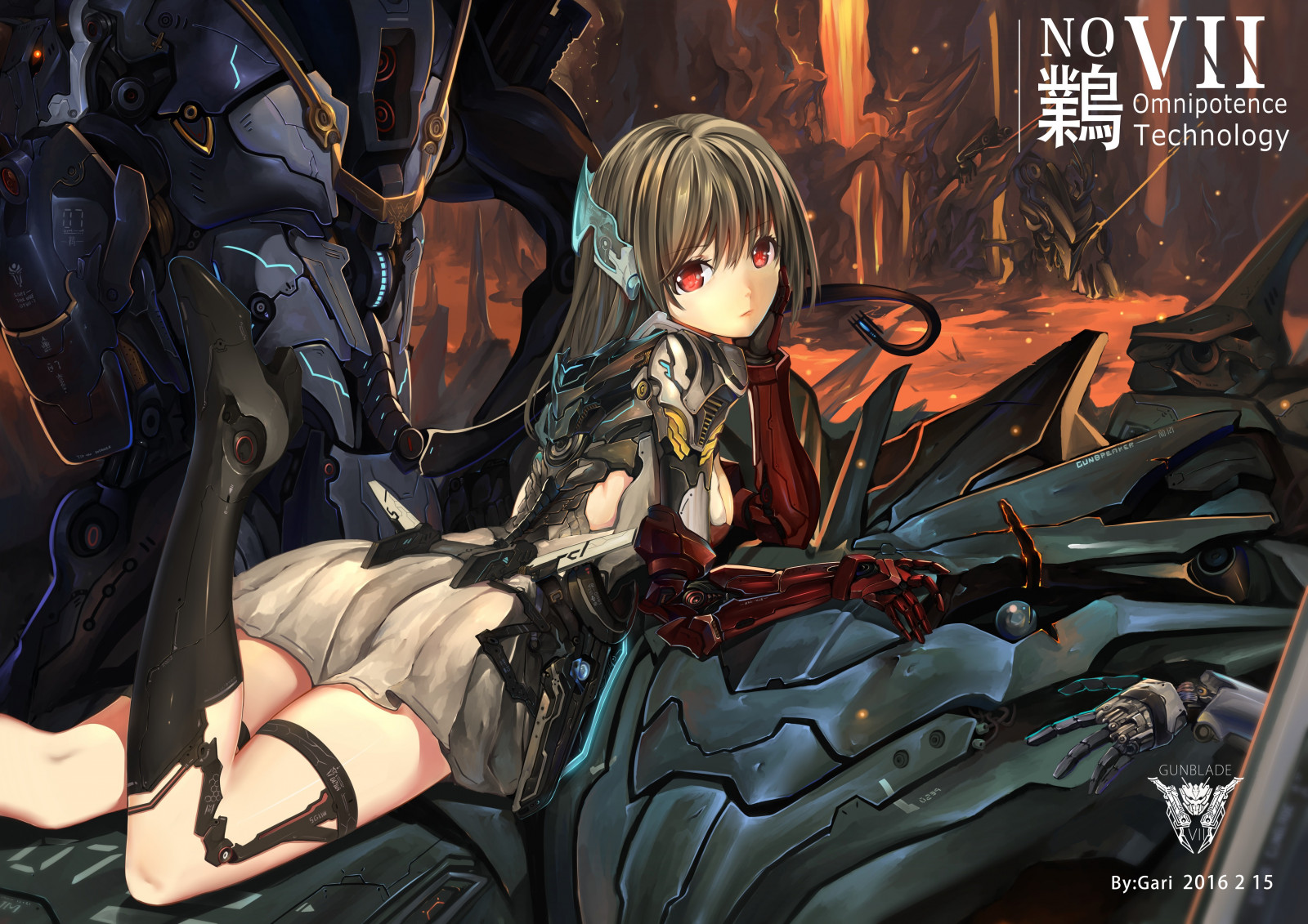 anime, Anime piger, nederdel, originale karakterer, mecha piger, tegneserier, skærmbillede, mecha, tegneserie, fiktion