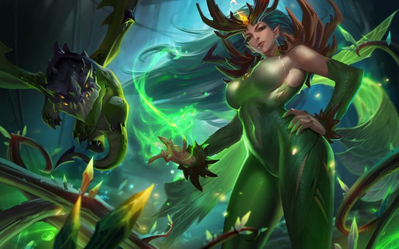 fantasy umění, anime, džungle, mytologie, Snímek obrazovky, zelená fantasy umění, anime, džungle, mytologie, Snímek obrazovky, zelená