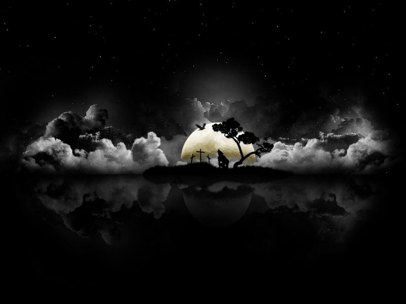 单色, 晚, 空间, 月光, 大气层, 幻想艺术 单色, 晚, 空间, 月光, 大气层, 幻想艺术