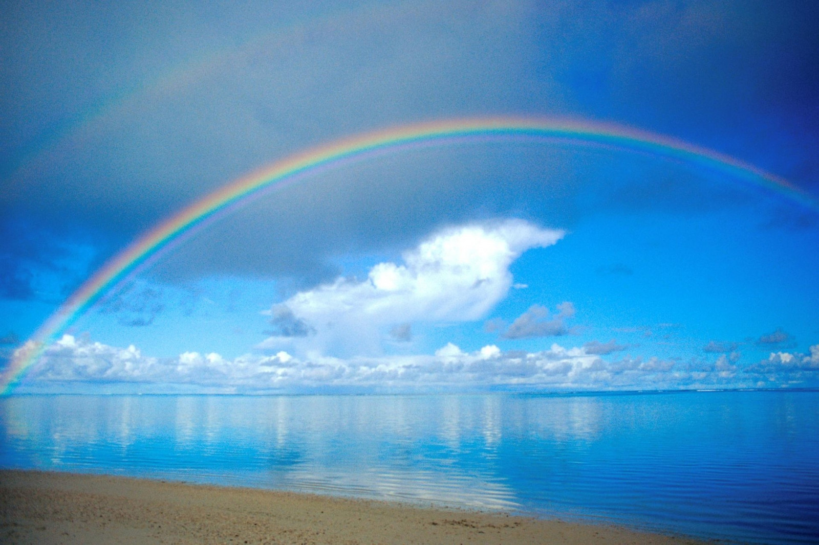 Wallpaper rainbow, sea, sky, after rain 1920x1280 4kWallpaper