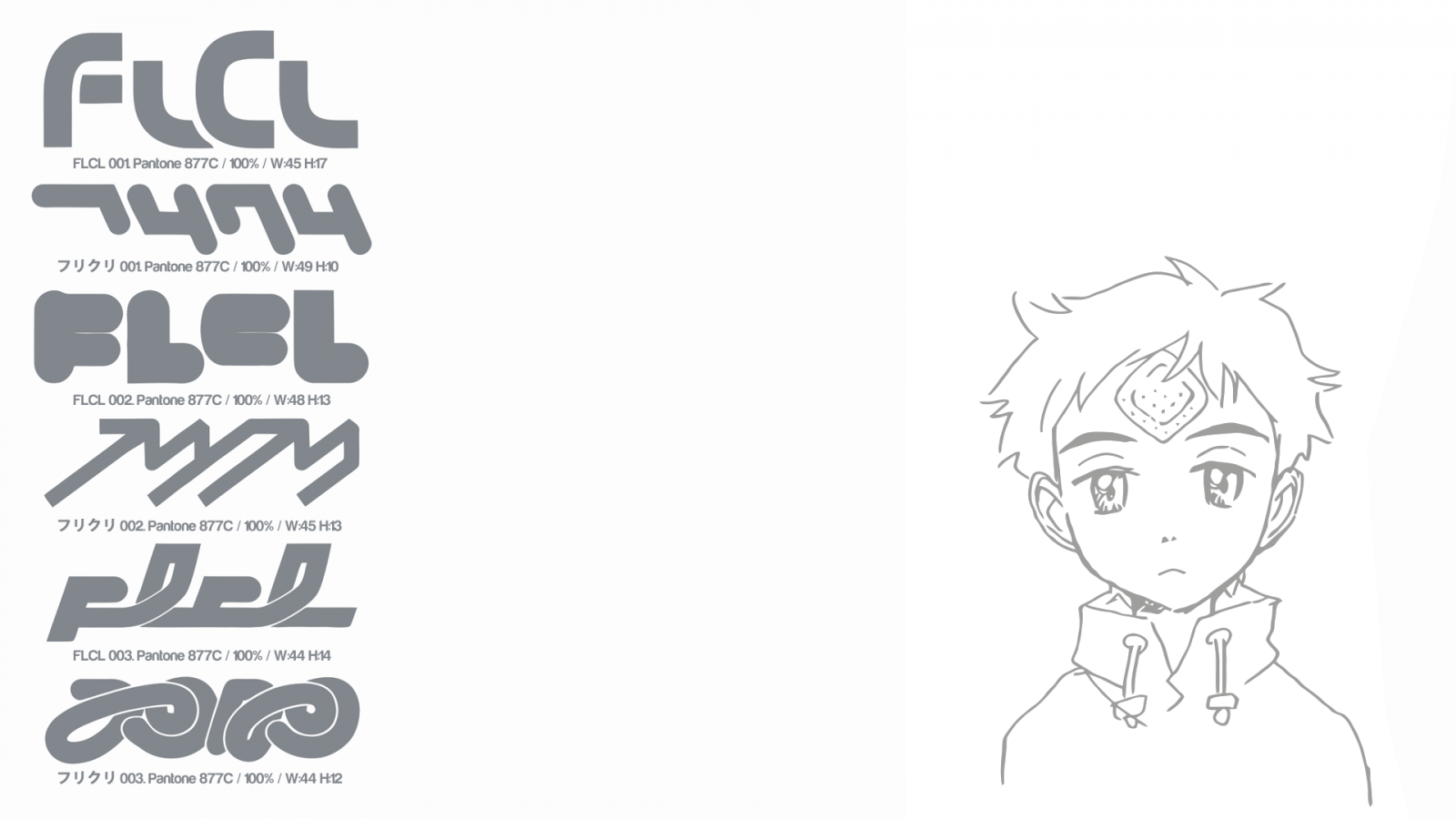 výkres, ilustrace, umělecká díla, text, kresba tužkou, kreslená pohádka, FLCL, Haruhara Haruko, značka, skica, font