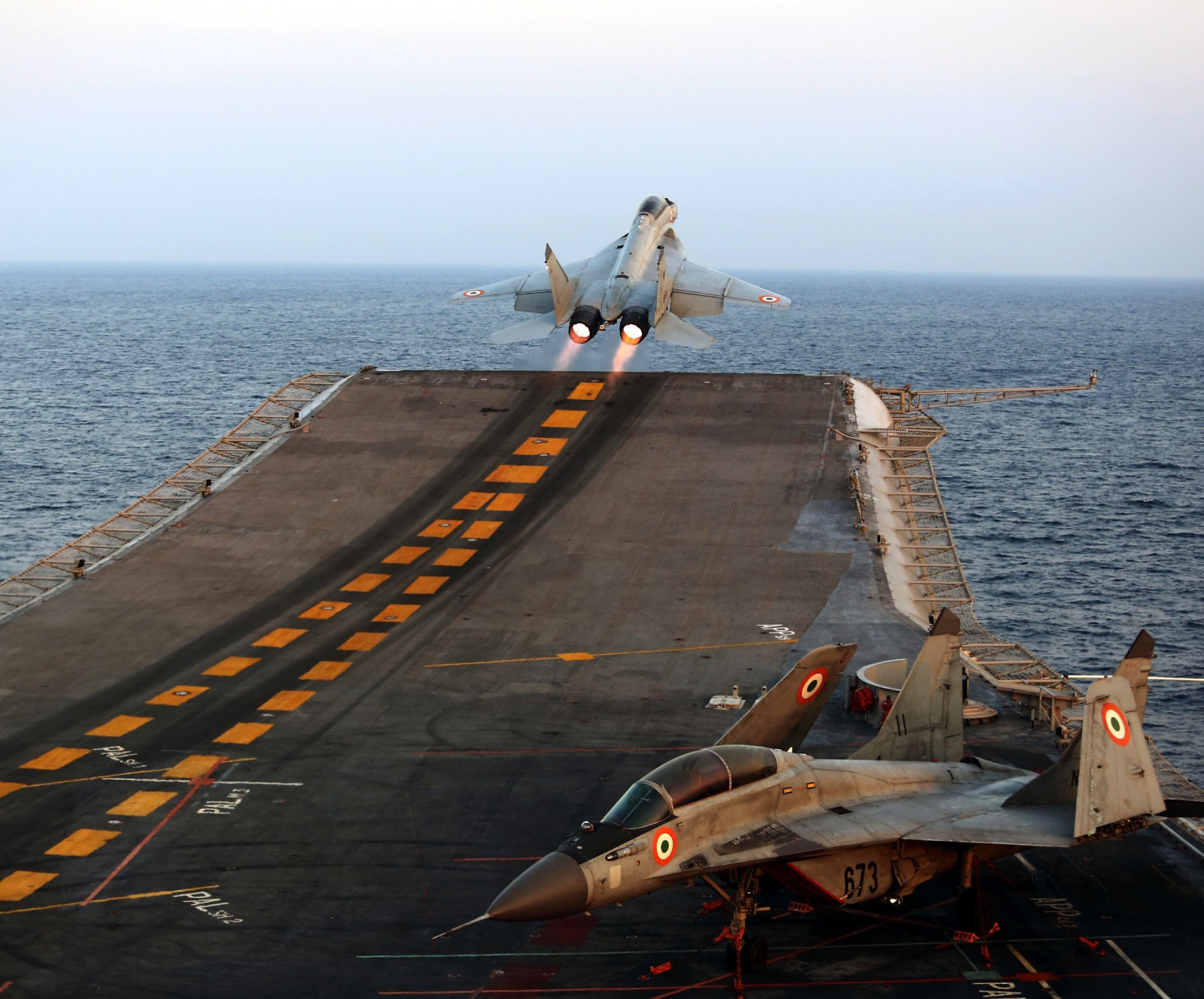 mare, veicolo, aereo, aereo, costa, portaerei, Marina indiana, INS Vikramaditya, MIG 29 K, Marina Militare, aviazione, atmosfera della terra, aerei da combattimento
