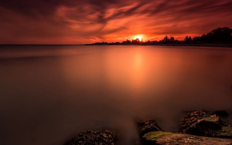 luce del sole, alberi, paesaggio, tramonto, mare, lago luce del sole, alberi, paesaggio, tramonto, mare, lago
