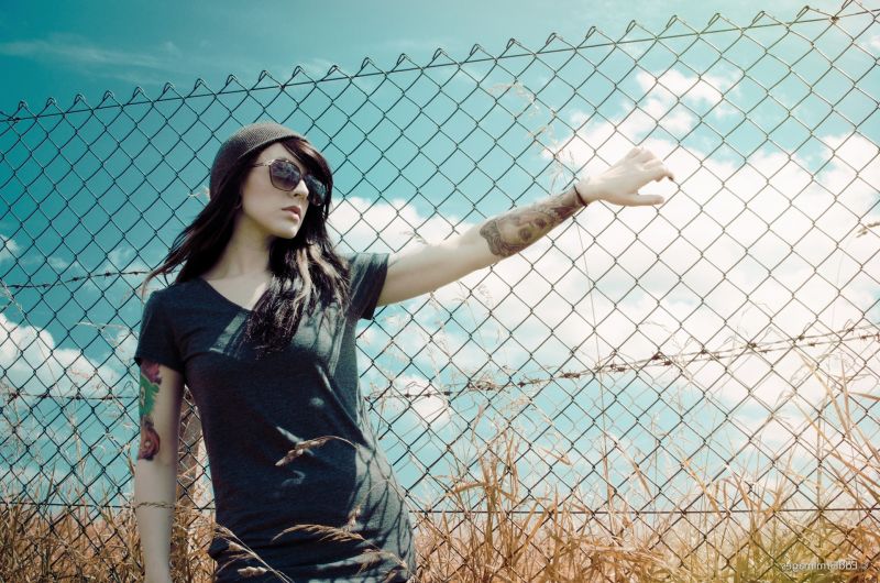 Frau, Modell-, Fotografie, blau, Mädchen, Schönheit