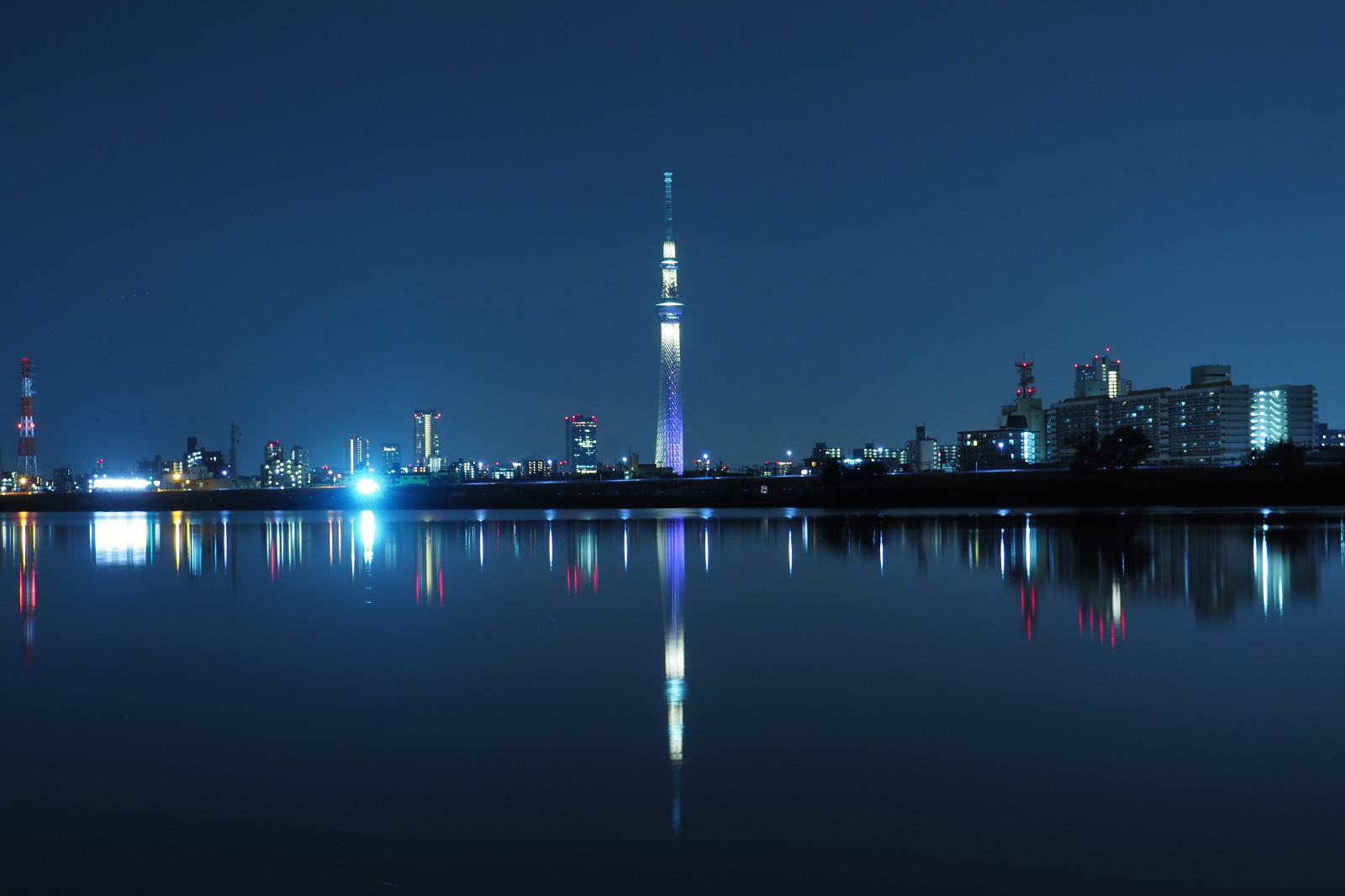 Japan, by, bybilledet, nat, arkitektur, afspejling, skyline, skyskraber, aften, tårn, horisont, skumring, Tokyo, Olympus, Jp, Skytree, lys, daggry, belyst, belysning, milepæl, Tokyo Skytree, Horikiri, mzuiko, Miyabi, OMD, EM5, omdem5, mzuikodigital1250mmf3563, mzuiko1250, em5mark2, omdem5mark2, atmosfære af jord, menneskelig bosættelse