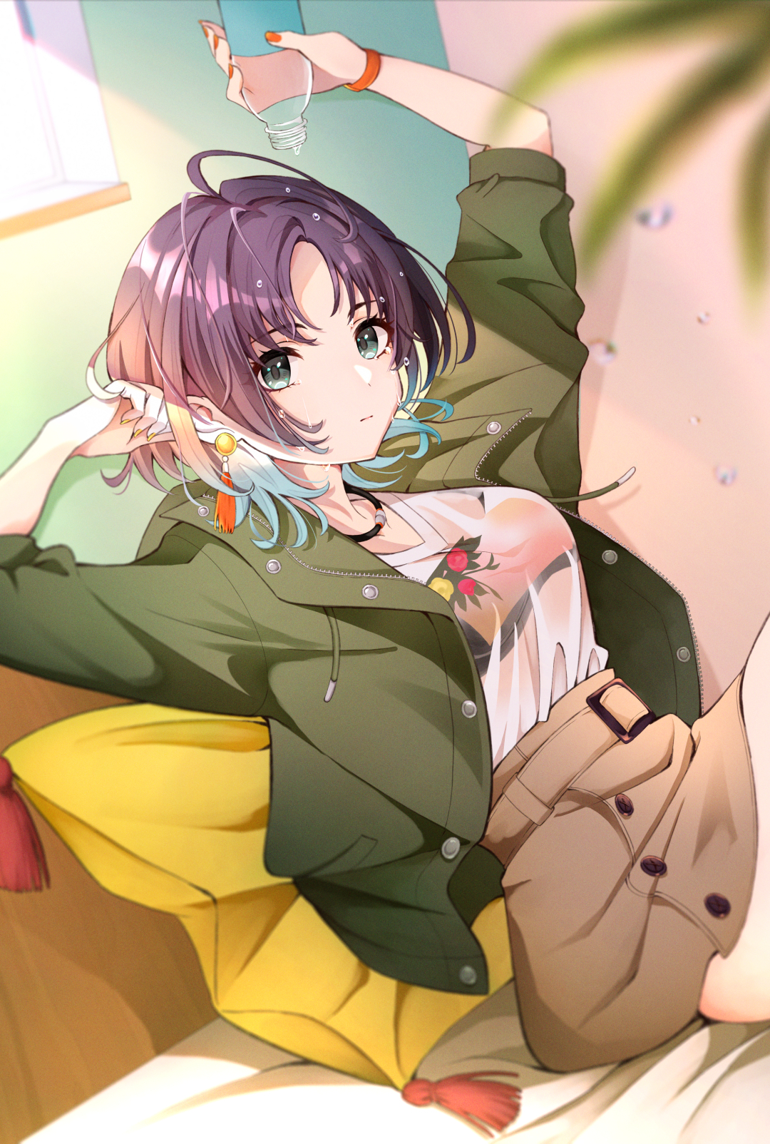 อะนิเมะ, สาวอะนิเมะ, ดิจิตอล, ศิลปะดิจิตอล, 2D, กำลังมองหาผู้ชม, vertical display, การแสดงภาพบุคคล, แนวตั้ง, แนวตั้ง