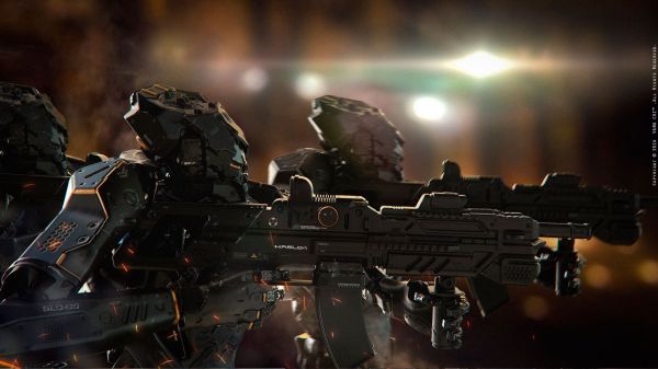 digital art,futuristic,artwork,soldier,military,cyborg