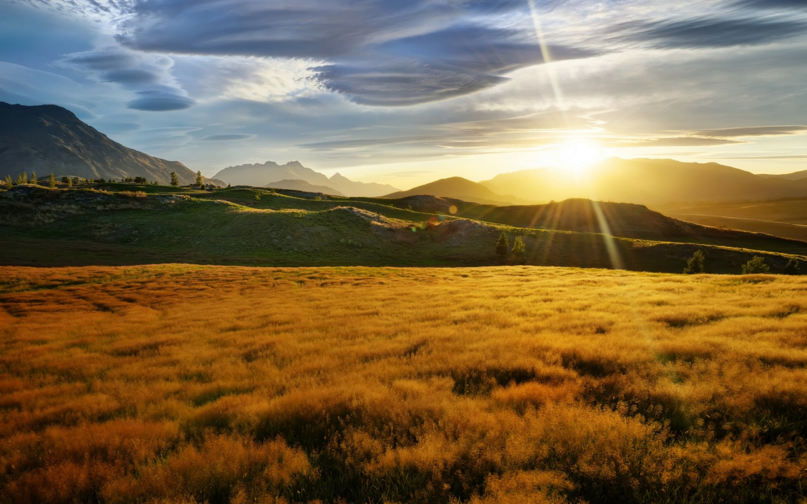 Fondos de pantalla 1920x1200 px, Nubes, campos, Paisajes, prado