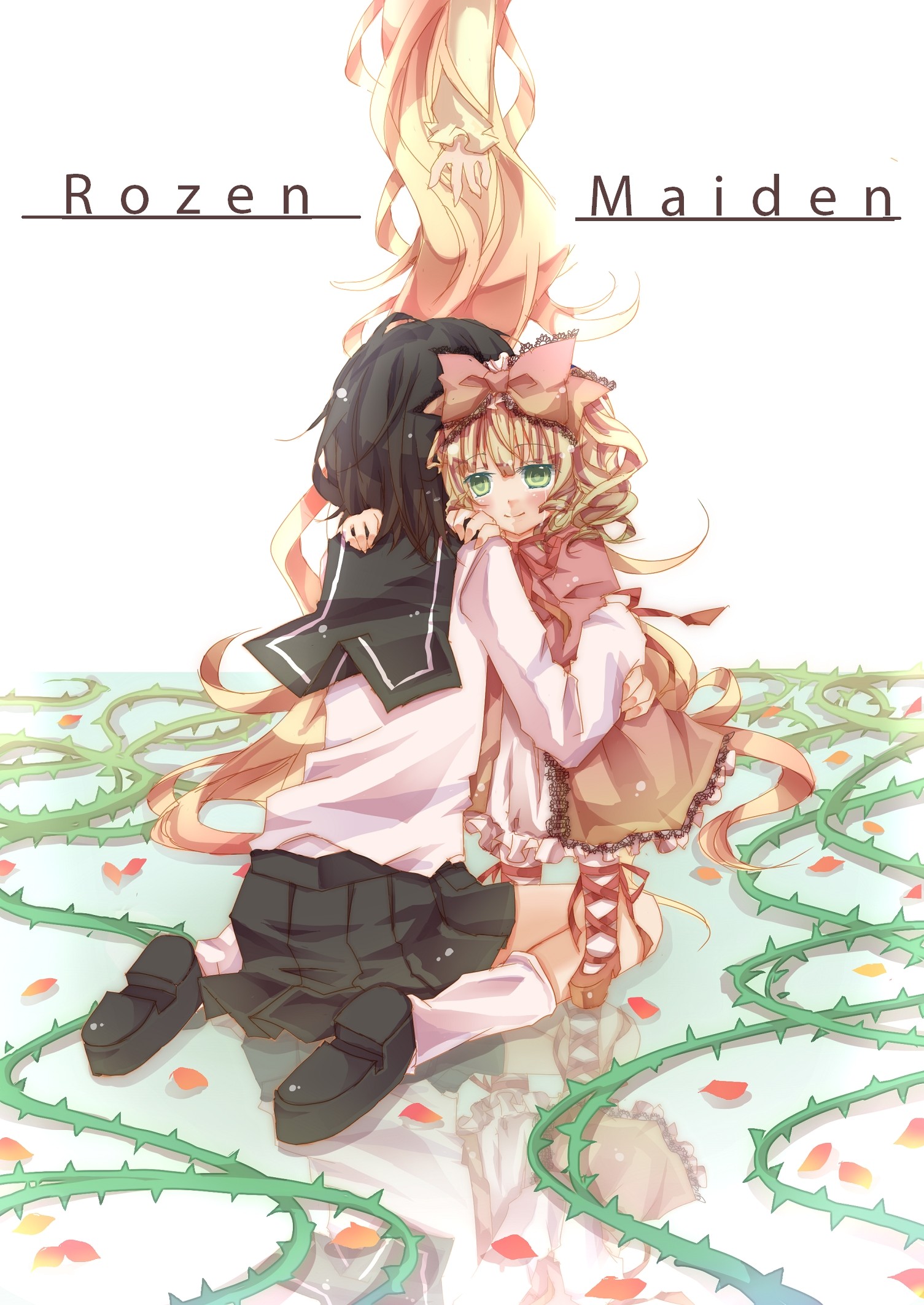 ilustrace, anime, anime dívky, kreslená pohádka, Rozen Maiden, Hina Ichigo, mangaka