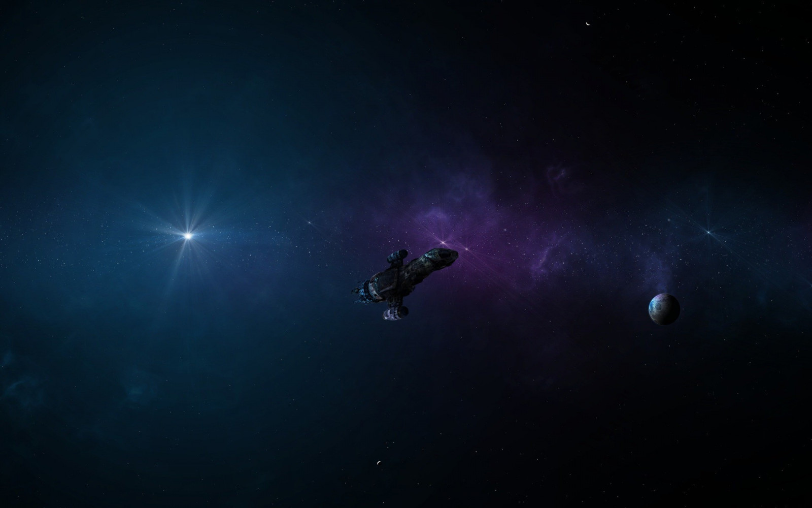 nat, plads, stjerner, undervands-, Serenity, mørke, skærmbillede, atmosfære af jord, ydre rum, himmellegeme