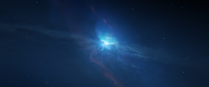 prostor, modrý, Ultrawide, atmosféra, mlhovina, vesmír prostor, modrý, Ultrawide, atmosféra, mlhovina, vesmír