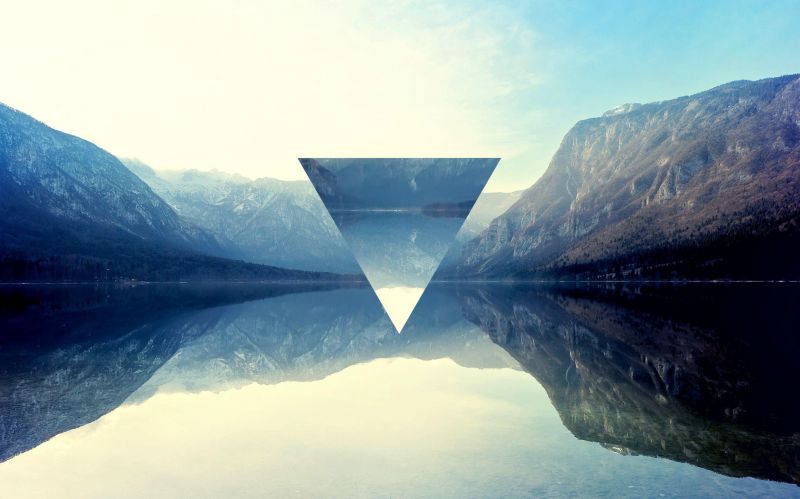 mountains, digital art, nature, sunlight, sea, lake mountains, digital art, nature, sunlight, sea, lake