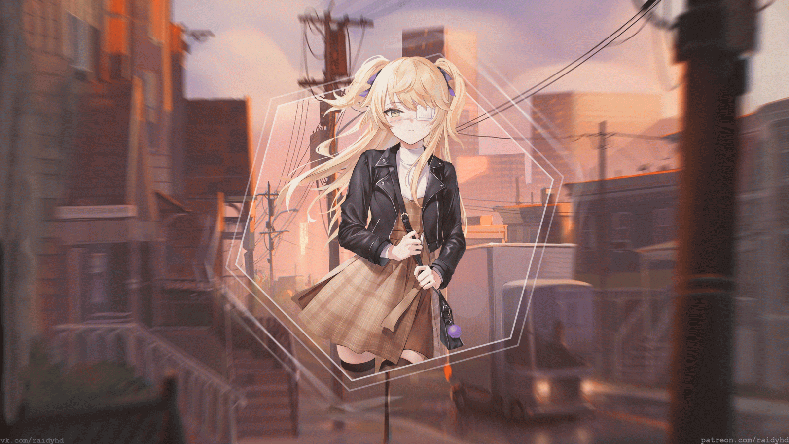 kreslená pohádka, nebe, cg artwork, módní design, UMĚNÍ, hime cut, malování, ilustrace, schody, visual arts, výkres, zábava, anime, animace, sedící, pokoj, místnost, beletrie, tma, Dům