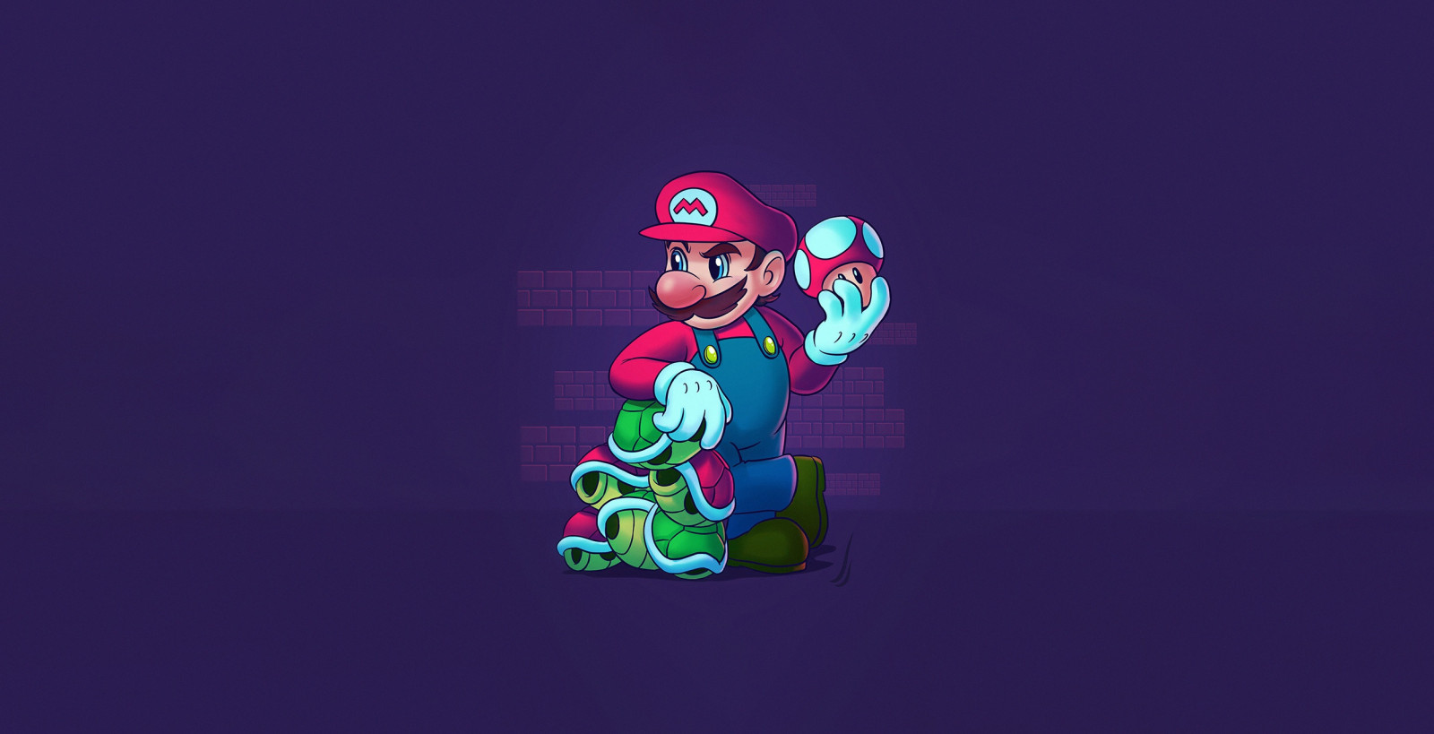 jocuri video, Video Game Art, fundal simplu, Super Mario, Nintendo