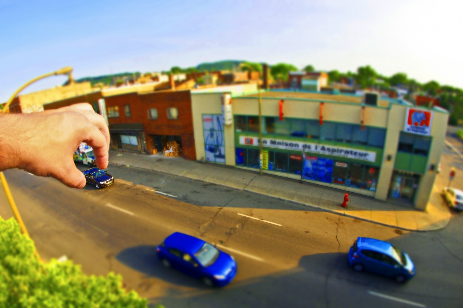 silnice, ulice, město, hrací, Kanada, rozmazat, budova, cars, měřítko, zábava, hračky, miniatury, miniaturní, rozmazaný, legrační, Montreal, Bůh, Quebec, perspektivní, Posun, Rozmazané, Olympus, rybí oko, iluze, náklon, 8mm, litovat, účinek, optique, ville, Jouet, Flou, voitures, E5, gaussian, drôle, Jouets, effet, F35, změna sklonu, Samyang, gaussien, olympuse5, maisondelaspirateur