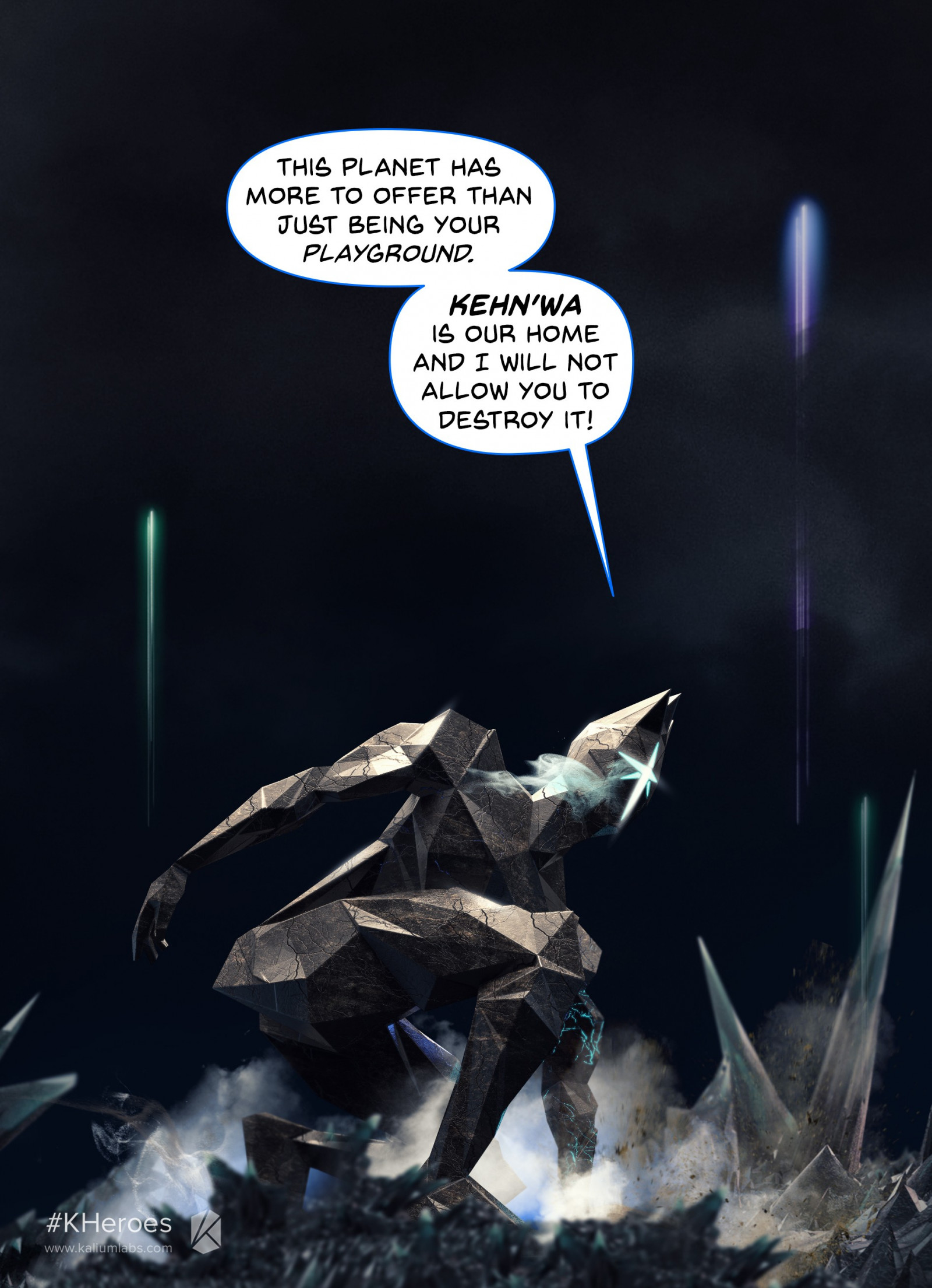 prostor, Původní znaky, atmosféra, komiks, vesmír, částice, trosky, kheroes, kh ay, kaliumlabs, Snímek obrazovky