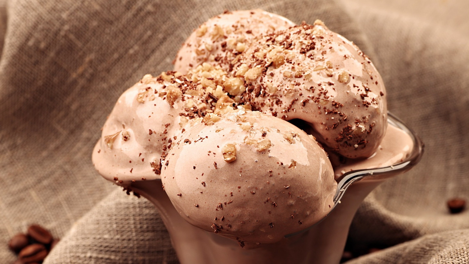 helado, chocolate, cuenco