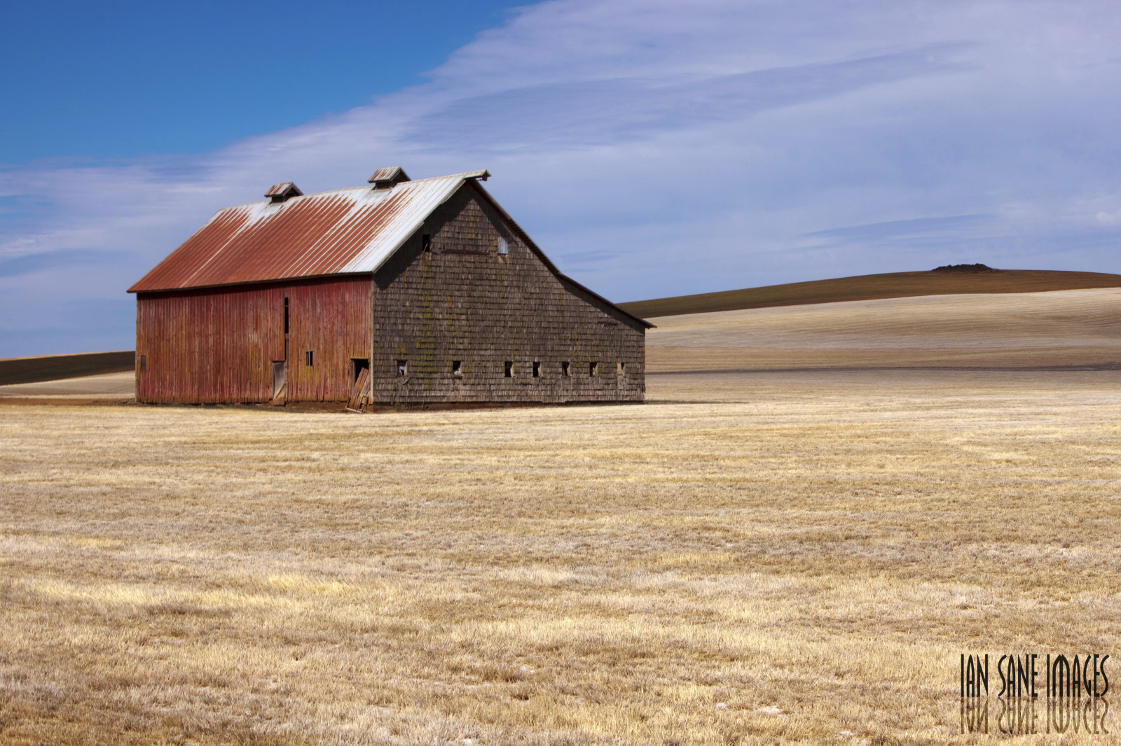 Wallpaper landscape, white, building, grass, sky, field, road