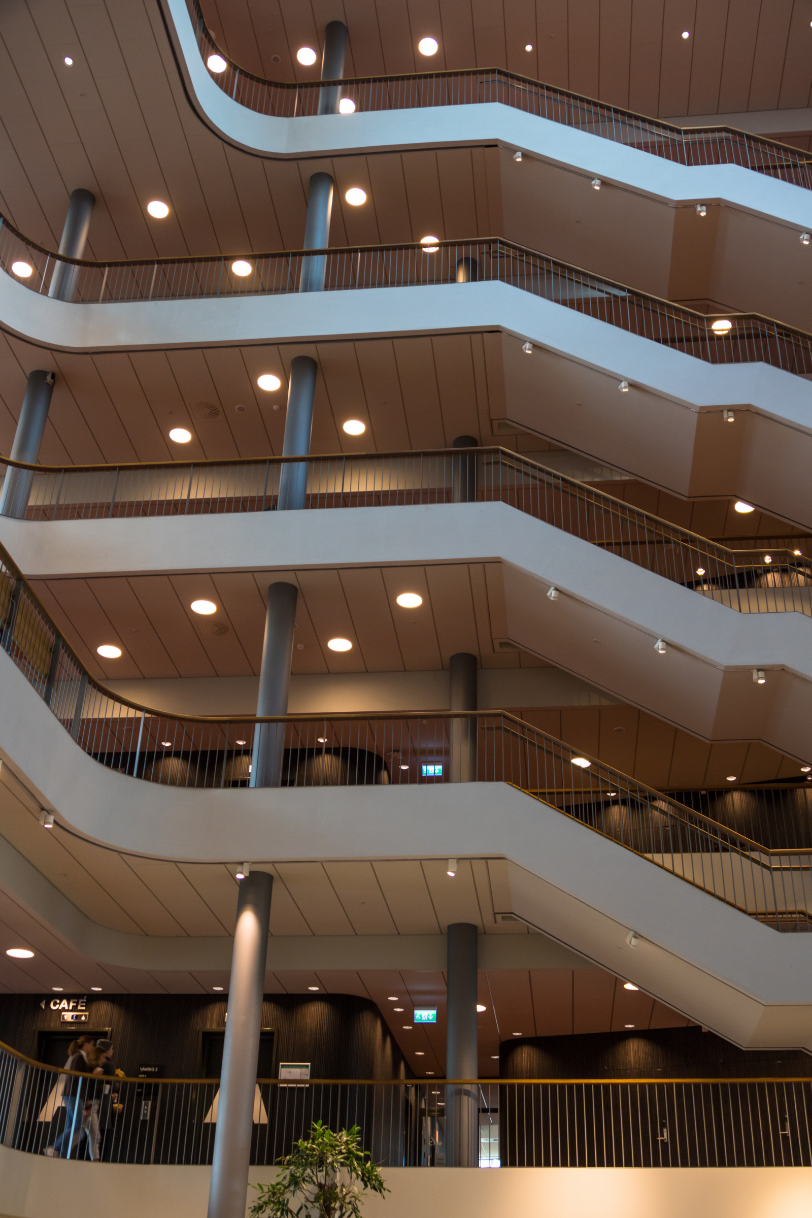 architektura, schody, Vzhled interiéru, Malm, Malm h gskola, lobby, design, náměstí, Trappa, fasáda, hlavní sídlo, kongresové centrum, obchodní dům