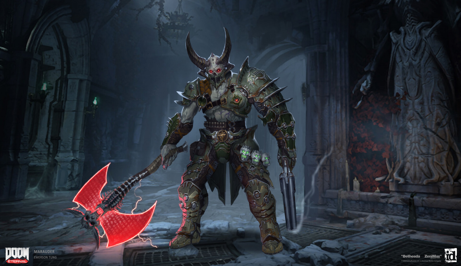 Wallpaper video games, Video Game Art, DOOM Eternal, Bethesda