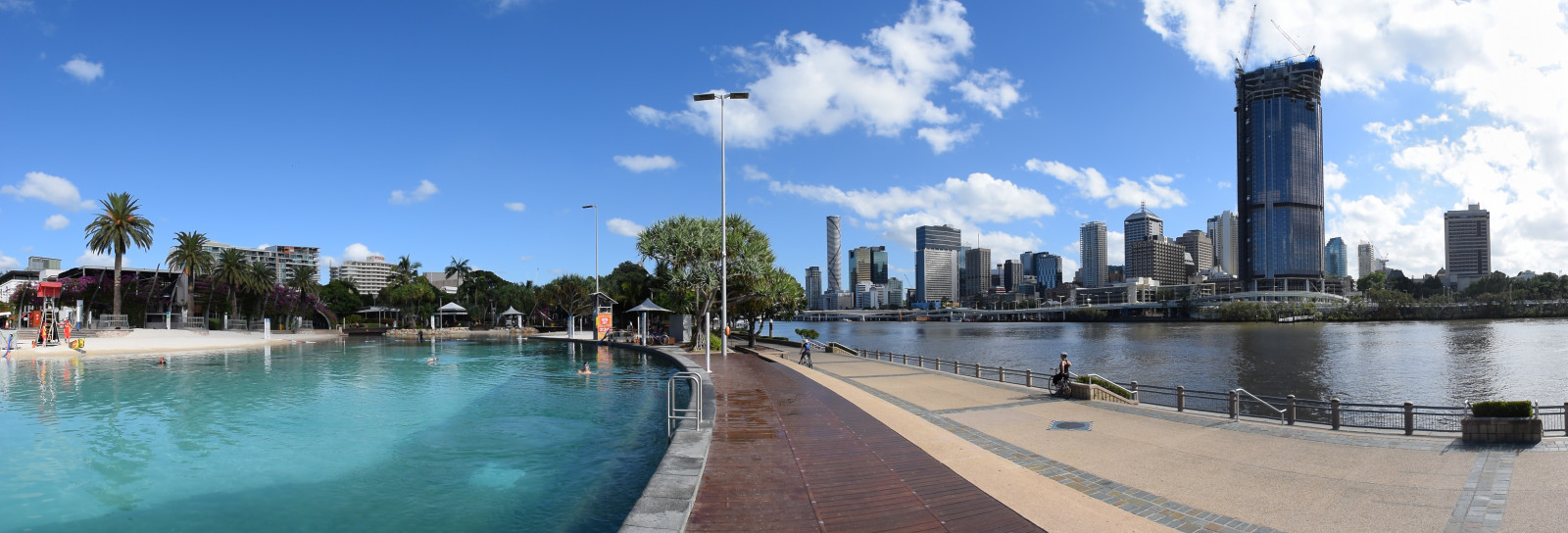 Wallpaper panorama, pool, swimming, river, Nikon, Australia, lagoon
