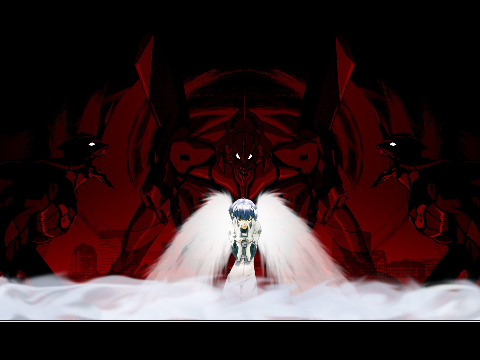 ilustrace, anime, Neon Genesis Evangelion, Ayanami Rei, tma, Snímek obrazovky, počítač tapeta, fiktivní postava