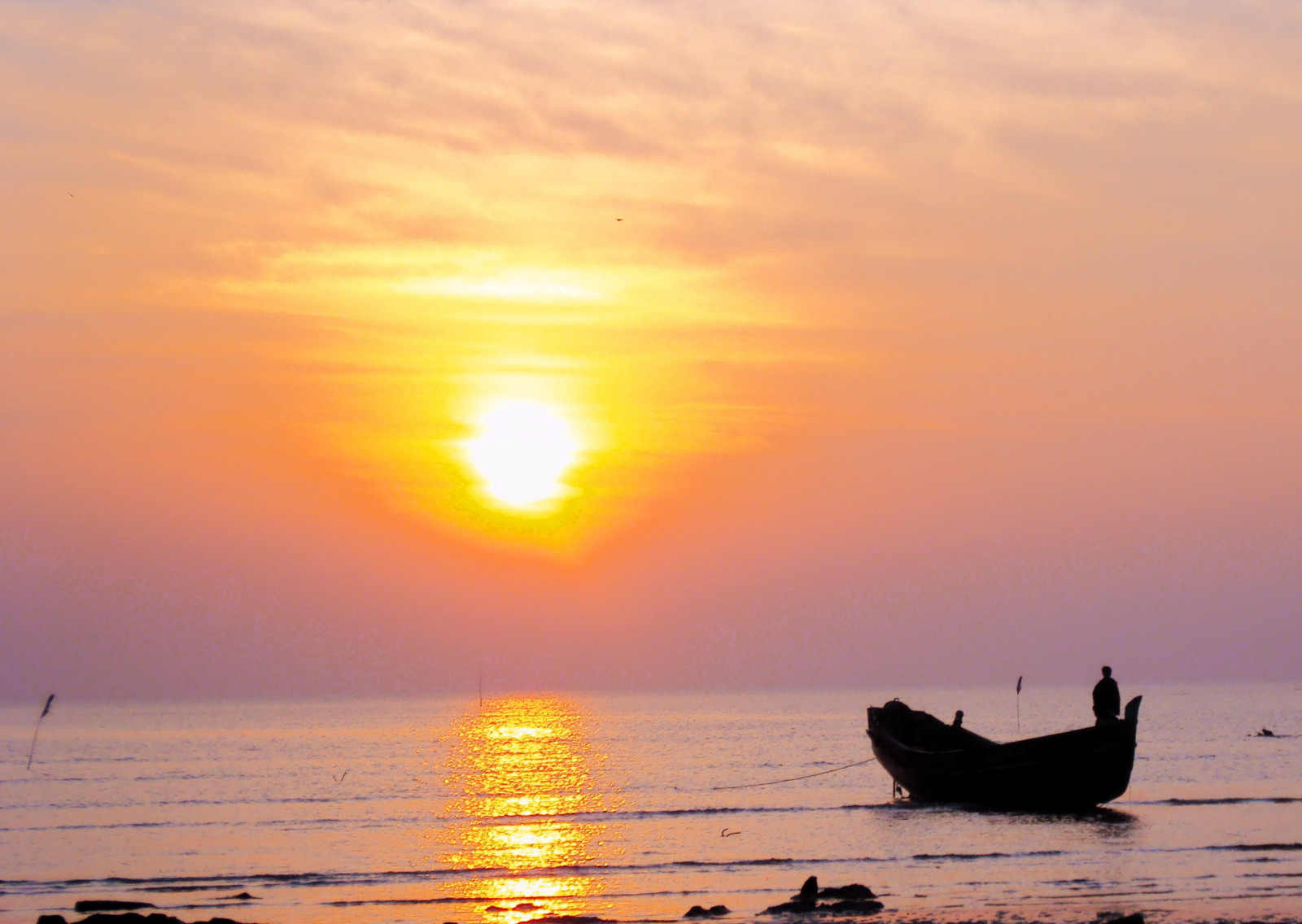 พระอาทิตย์ขึ้น, เกาะ, stmartins, บังคลาเทศ, อ่าวเบงกอล, สำรวจแล้ว, sajan164