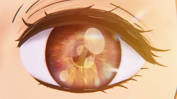 digital art,anime,anime girls,glowing,glowing eyes,eyes