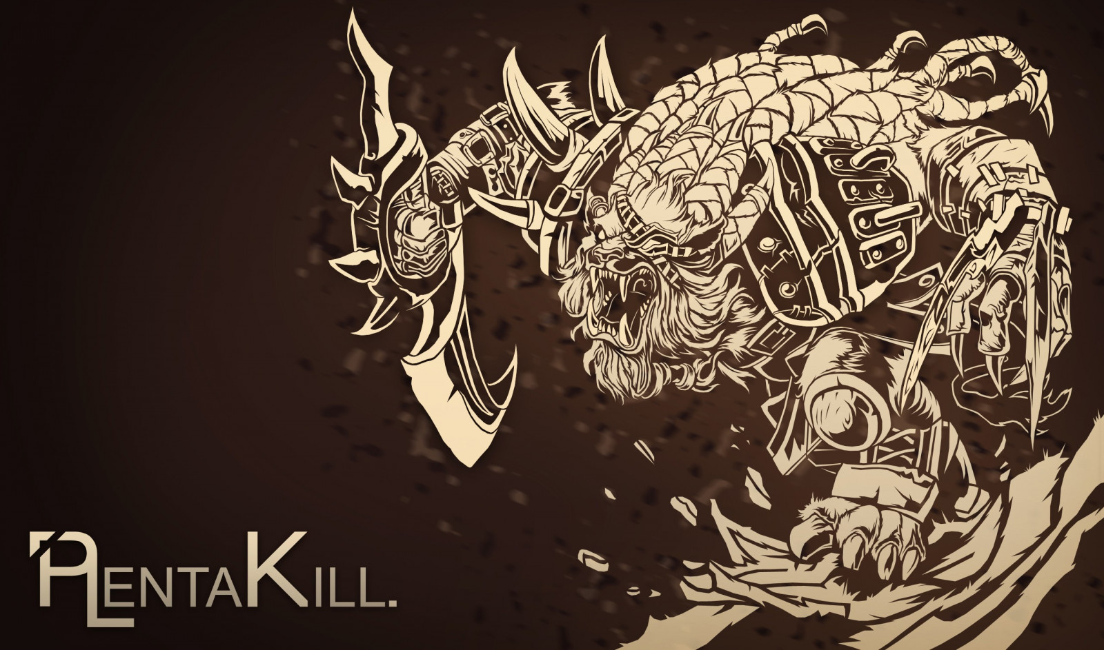 tegning, illustrasjon, League of Legends, Rengar, KUNST, skisse, organ