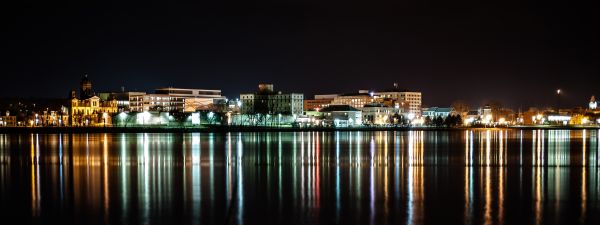 saint, john, river, photography, building, lights