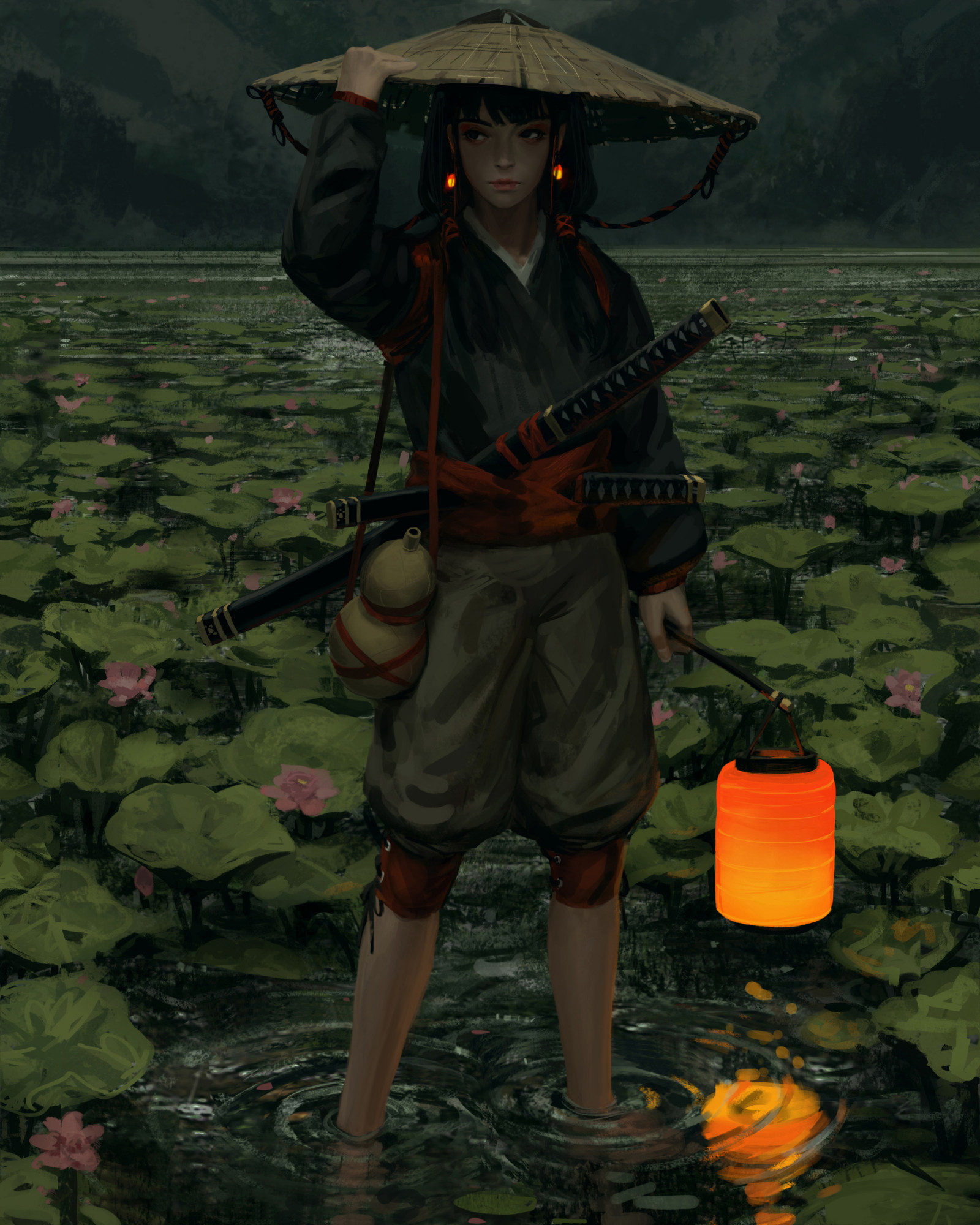 People in nature, shorts, plante, biom, hovedbeklædning, græs, landskab, græsarealer, cg artwork, sjovt, illustration, kronblad, landbrug, Mark, visual arts, varme, paraply, animation, vandplanter, steppe, fiktion, pc spil, dis, personlige værnemidler, plantage, mørke, fiktiv karakter, Strategy video game