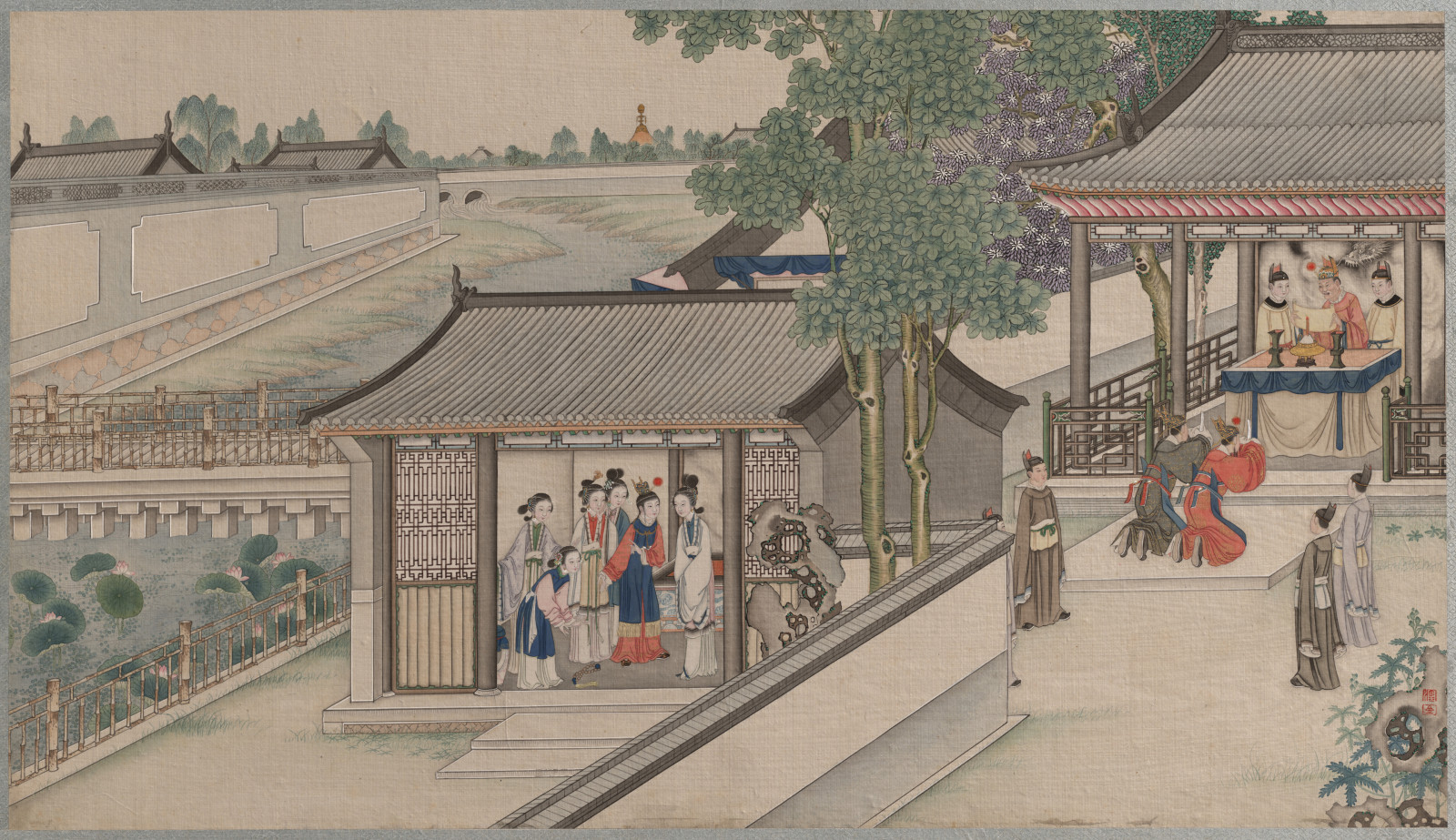 strom, svět, UMĚNÍ, urbanismus, malování, mezník, fasáda, Tints and shades, město, ilustrace, výkres, střecha, visual arts, volný čas, krajina, dějiny, paper product, akvarel barvy, město, pěší, holy places, chrám, odstín, pokoj, místnost, historické místo, místo uctívání, zima, Čínská architektura, chodník, Cestovní ruch, japanese architecture, sbírka, doprava, smíšené využití