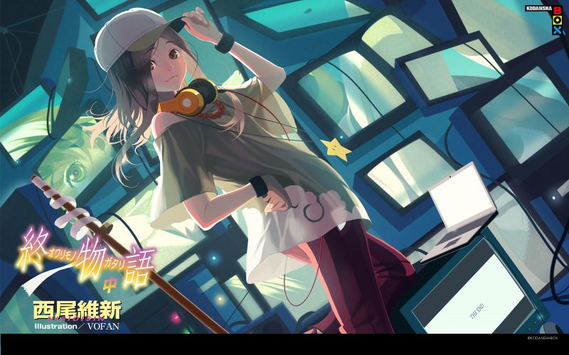 Monogatari Series, anime, anime dívky, GAEN Izuko, Snímek obrazovky Monogatari Series, anime, anime dívky, GAEN Izuko, Snímek obrazovky