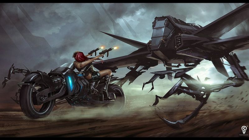 1920x1080 px, artwork, fi, futuristic, girl, girls 1920x1080 px, artwork, fi, futuristic, girl, girls