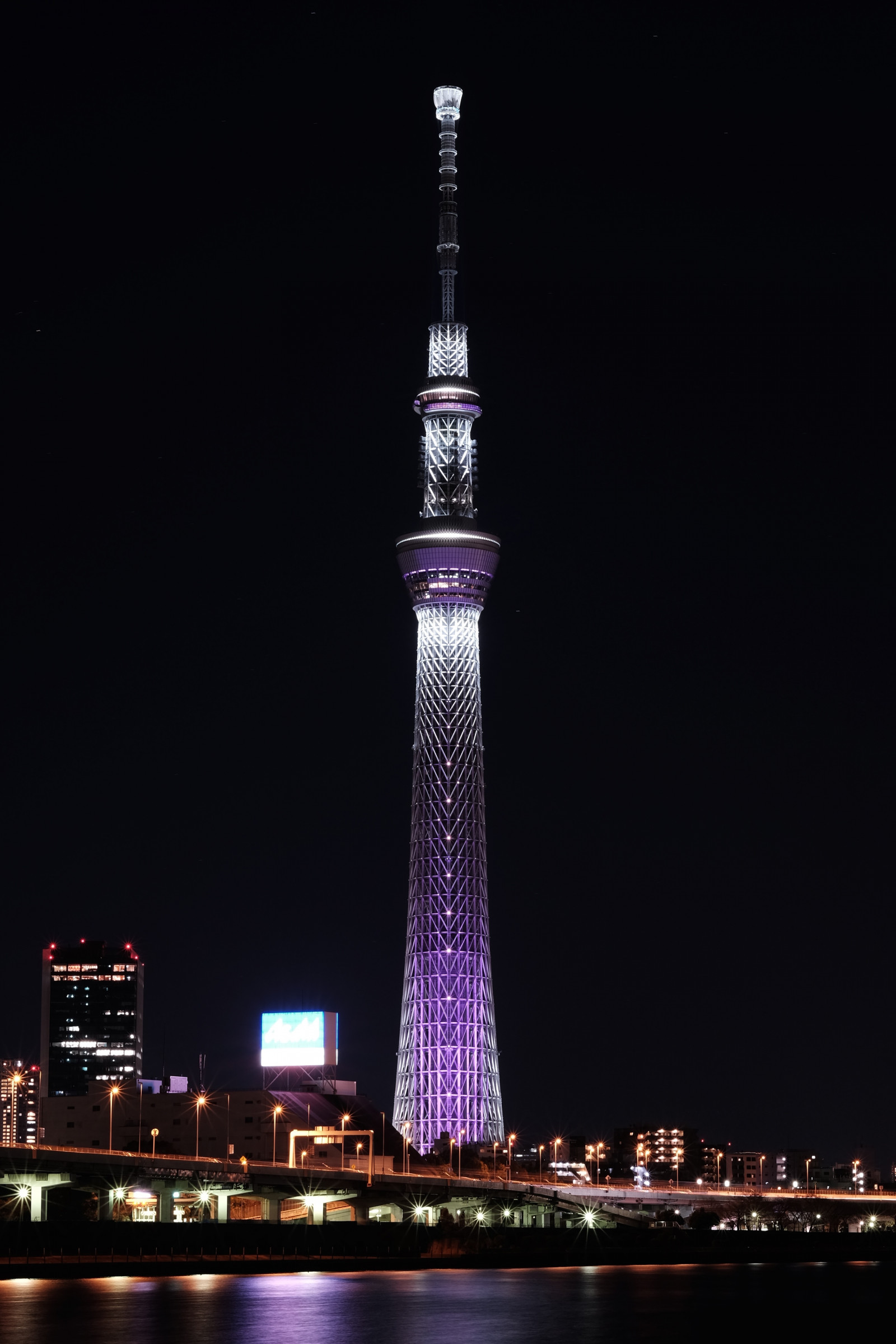 město, panoráma města, noc, panoráma, mrakodrap, věž, metropole, Tokio, Fujifilm, Skytree, Fujinon, mezník, Tokyo Sky Tree, classicchrome, x, xf56mmf12r, xf56mm, XT1, fuyumiyabi