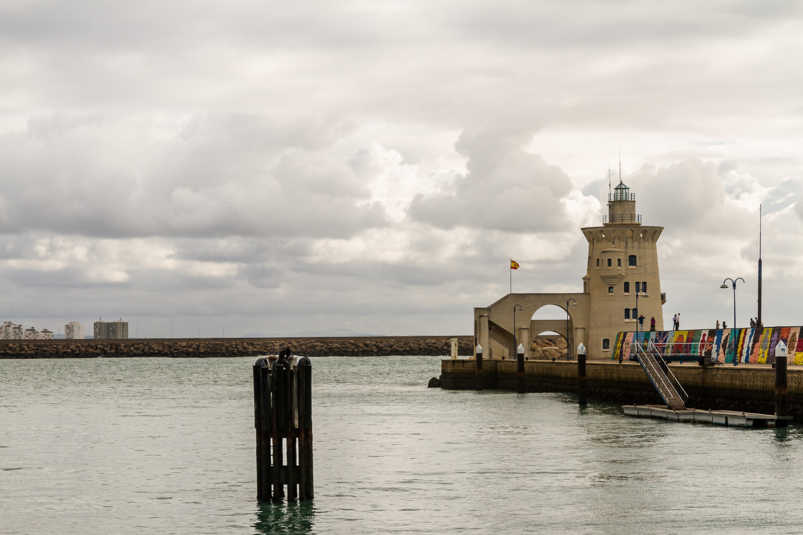 hav, vand, himmel, skyer, tårn, kyst, flod, fyrtårn, mole, dok, Sky, nubes, Mar, andalucia, Cadiz, puerto, agua, Havn, rejsende, kanal, torre, Muelle, Espana, viajando, vandveje, bølgebryder, faro, innerharbour, Darsena, bitt, Noray, Elpuertoderantamar a, puertosherry