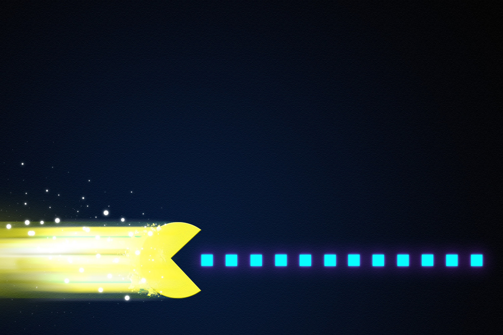 digitale Kunst, Nacht-, Minimalismus, Pac Man, Licht, Beleuchtung, Dunkelheit, 3000x2000 px, Computer-Tapete, Atmosphäre der Erde