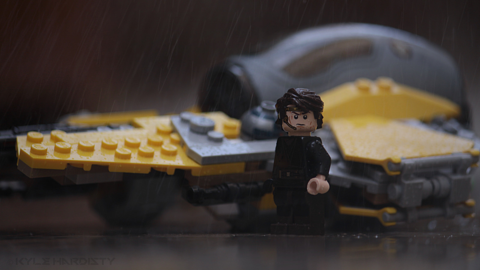 žlutý, Hračka, LEGO, vozidlo