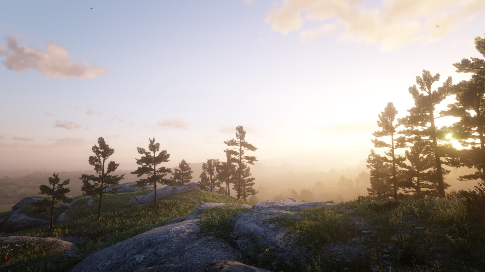 Red Dead Redemption 2, Video Game Art, western, landschap