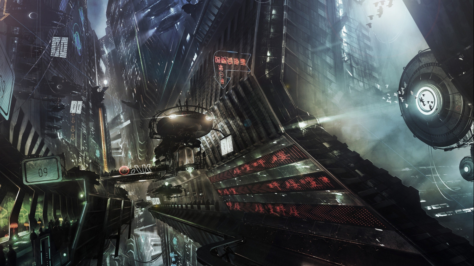 art numérique, ville, futuriste, ouvrages d'art, science fiction, capture d'écran, 3840x2160 px, Papier peint de l'ordinateur, effets spéciaux, Jeu pc