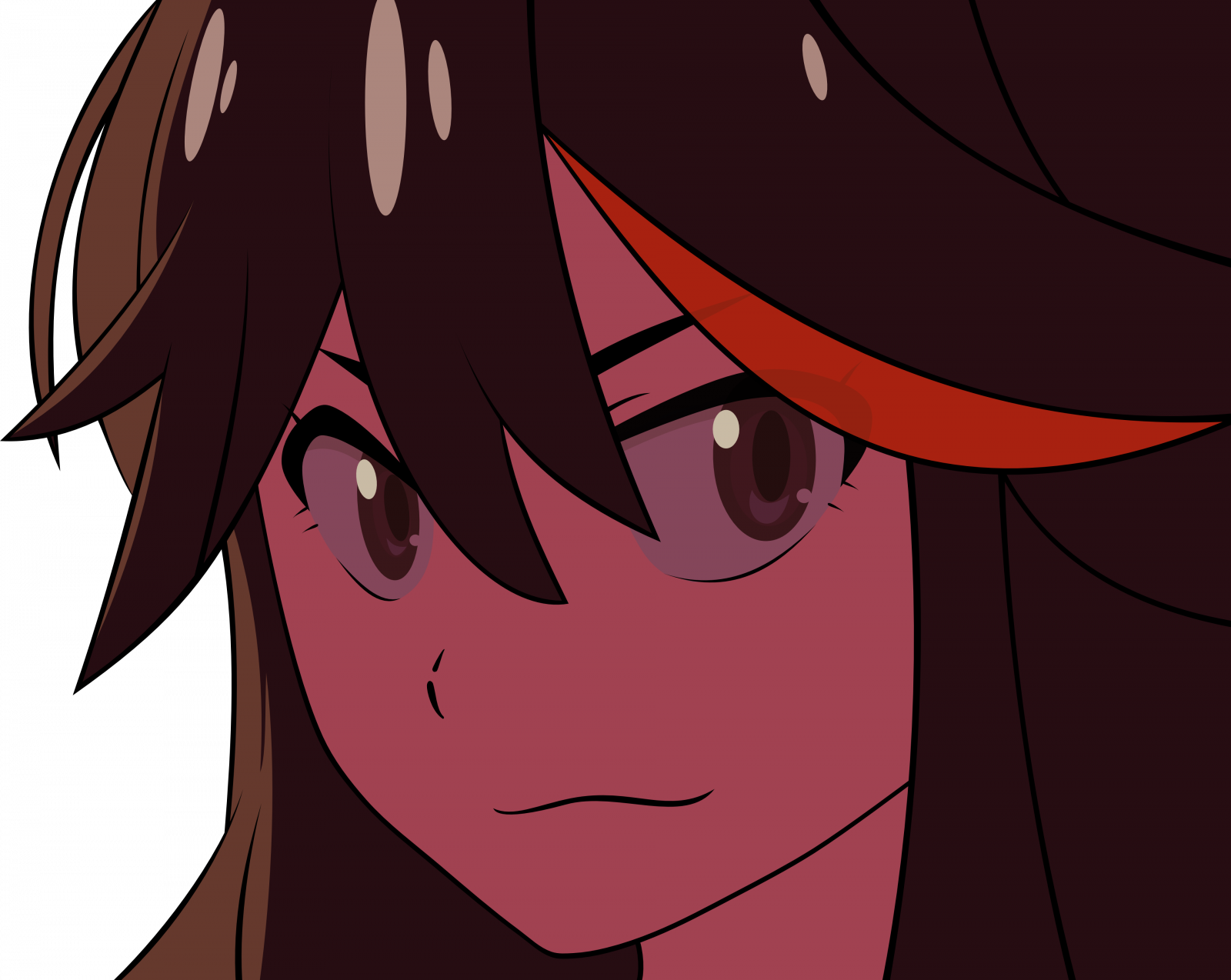 ilustrace, anime, kreslená pohádka, černé vlasy, vlasy, pusa, Kill la Kill, Matoi Ryuuko, mangaka