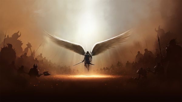 2560x1440 px,games,angels,archangel,Diablo,iii