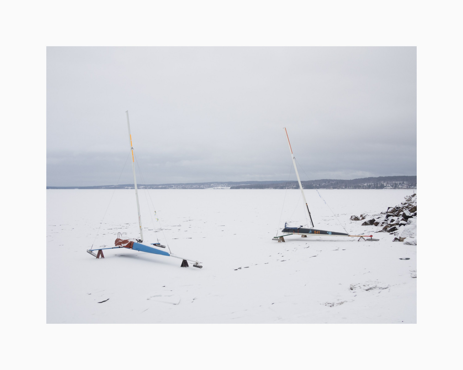 loď, jezero, zima, vozidlo, led, vítr, zatažený, Švédsko, Sverige, zakalený, jachta, plavidlo, stožár, plachta, EM5, plavidla veslování, panasonic20mmf17, Dalarna, r ttvik, Siljan, iceboats