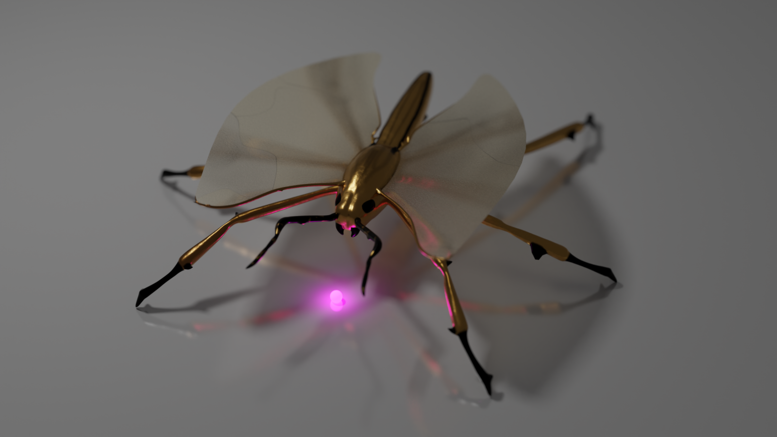 Wallpaper : CGI, digital art, bug, macro, Blender, gold 2560x1440 ...