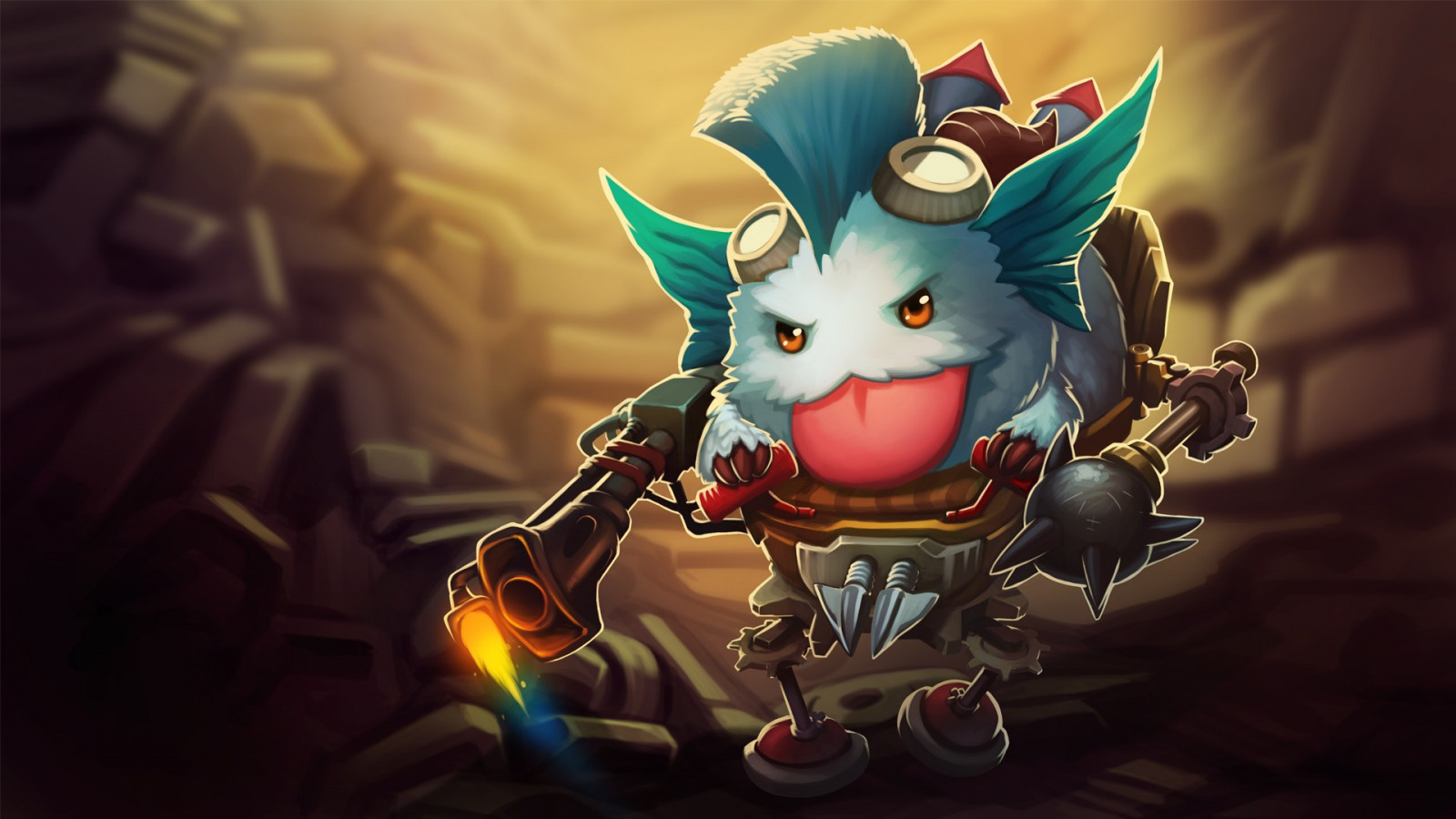 League of Legends, macchina, Poro, Rombo, immagine dello schermo, mecha, sfondo del computer