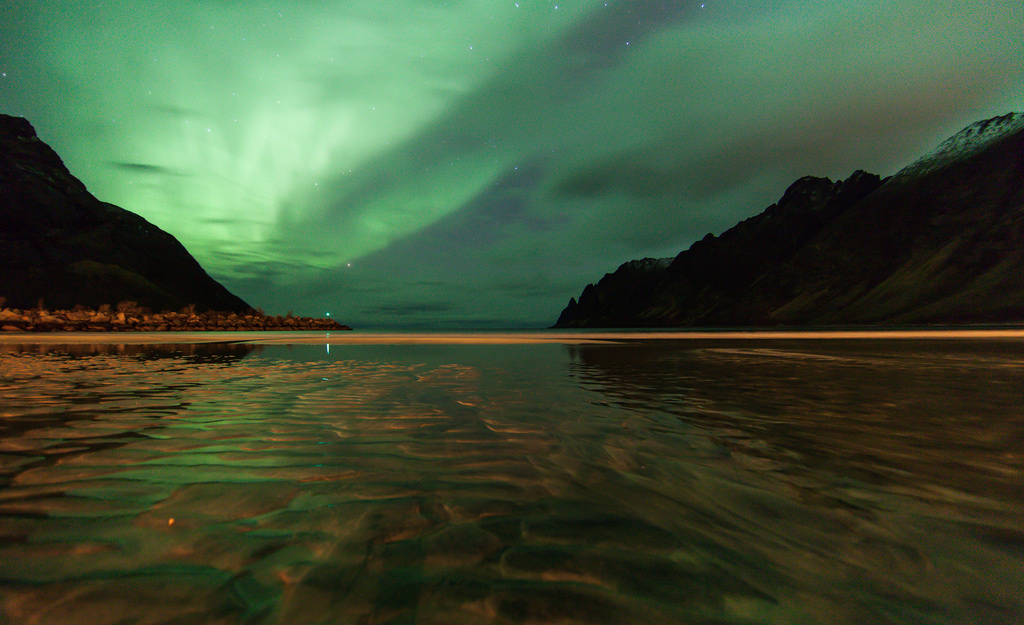 paesaggio, collina, lago, acqua, natura, riflessione, cielo, calma, verde, Norvegia, sera, fiume, orizzonte, atmosfera, fiordo, crepuscolo, distretto del Lago, nube, montagna, alba, commentbygwlap, serbatoio, montanaro, lago, Aurora boreale, sfondo del computer, fenomeno, Senja, matsanda, Ersfjordbotn