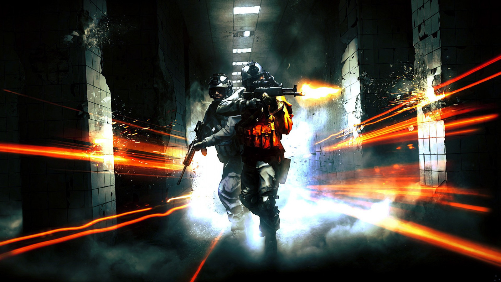 Wallpaper digital art, video games, Battlefield 3, darkness