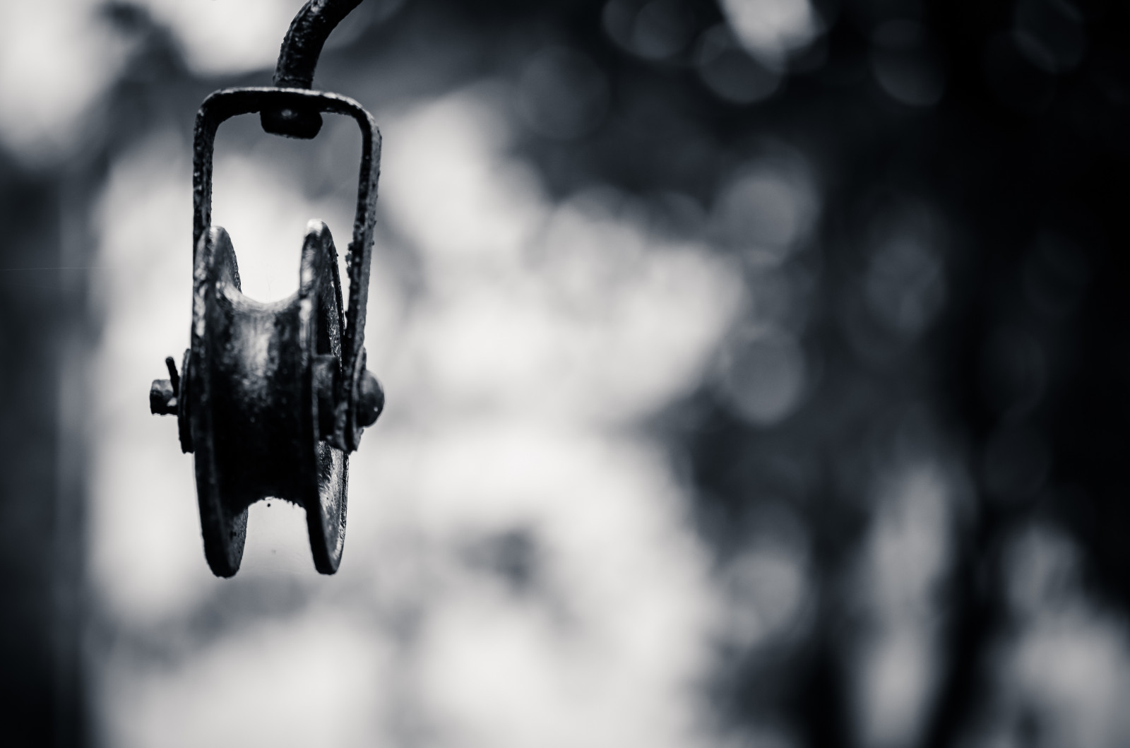 slunečnímu záření, pouliční osvětlení, bílý, Černá, černobílý, odraz, stín, sníh, zima, fotografování, Nikon, bokeh, Viněta, světlo, tělesné, Černá bílá, osvětlení, rozmazat, bokehlicious, tma, D5100, primelens, Černý a bílý, monochromatické fotografování, zblízka, makro fotografie, beyondbokeh, fixedfocal, nikkor105mmf28gvr, kladka