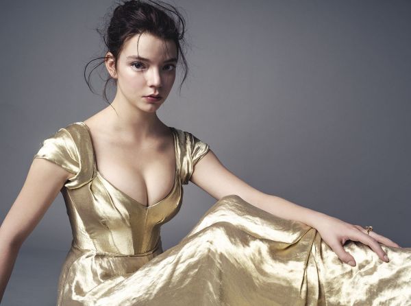 Anya Taylor Joy,women,actress,brunette,dress,on floor