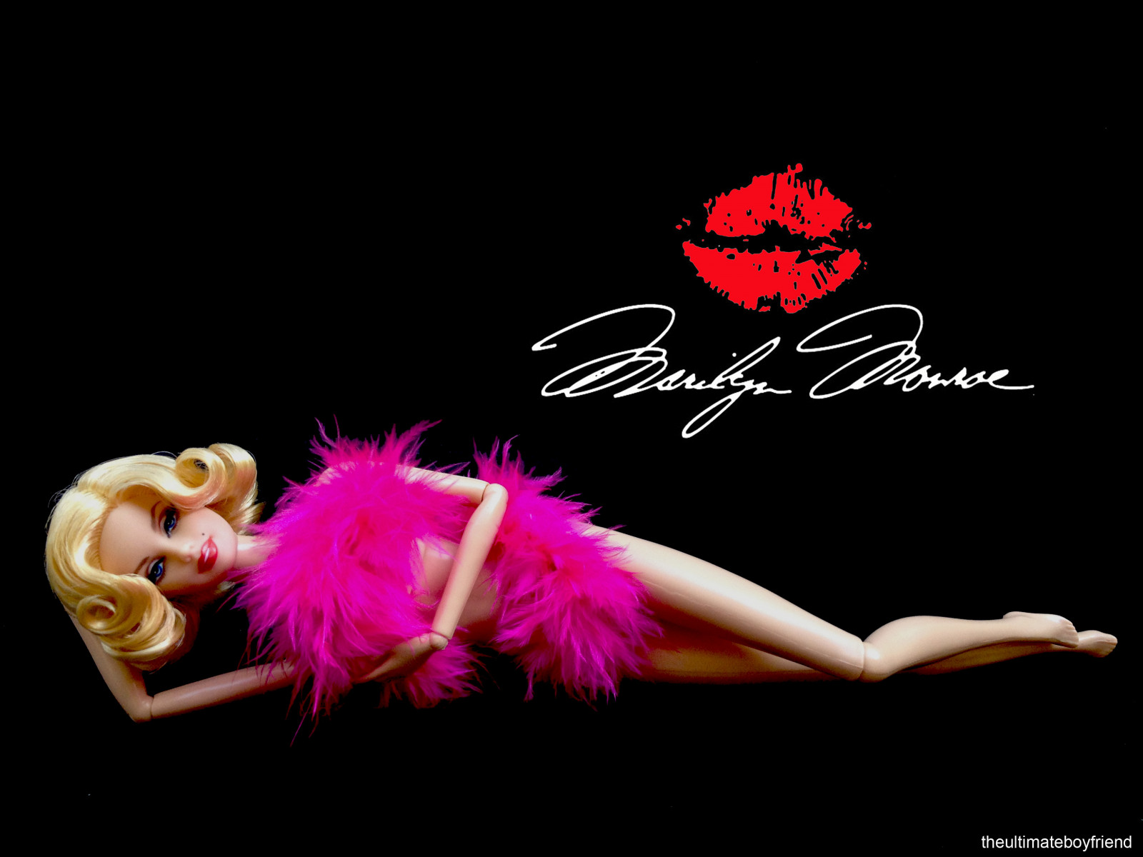 Černá, ilustrace, starý, blondýnka, růžový, panenka, označení, Hollywood, ikona, ctižádost, Barbie, série, Monroe, kryt alba, kolektor, stěžejní, marilyn, norma, Jeane